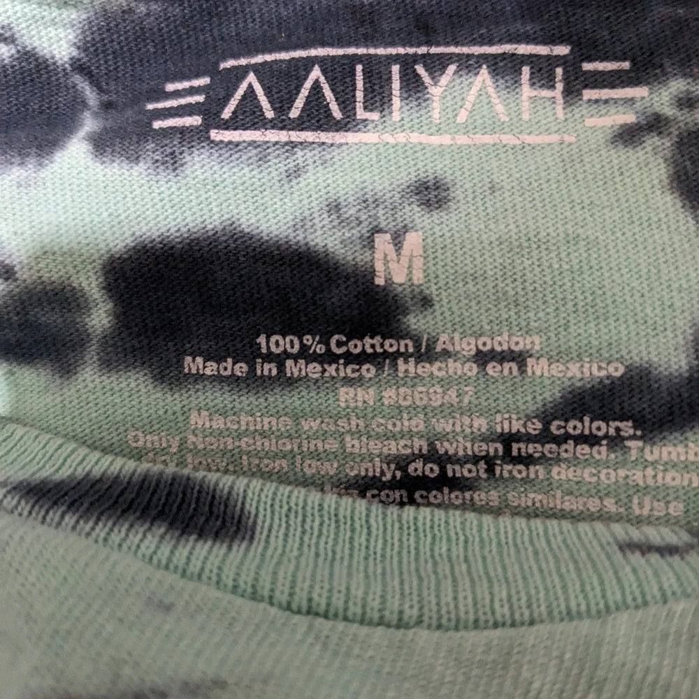 Tie dye blue Aaliyah Tee - Picture 3 of 3